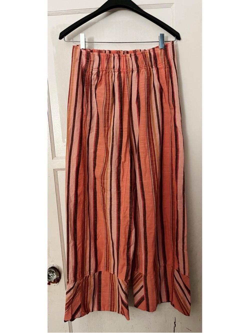 Free People - Day's End Linen Striped Pull-On Pants - Picture 4 of 6